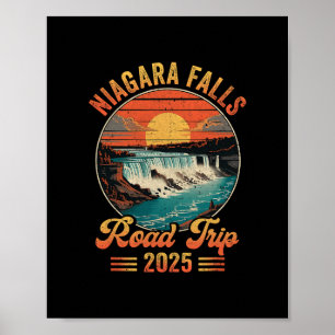 Affiche Circuit routier des chutes du Niagara Vacances d'é