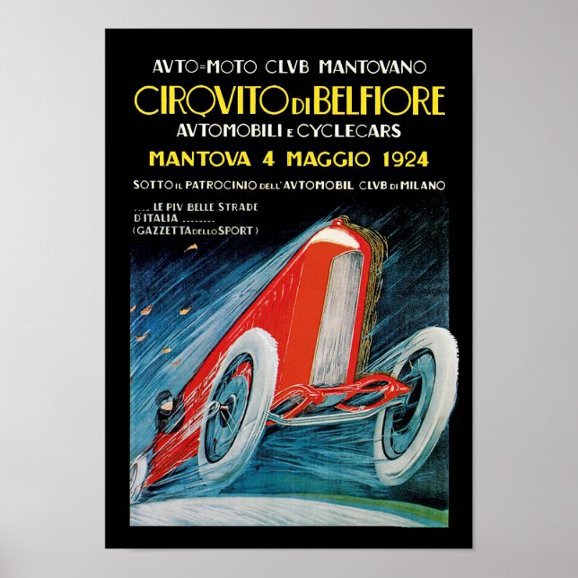 Affiche Circuito di Beliore (Devant)