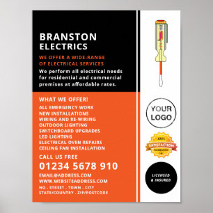 Affiche Circuits électriques, Publicité électrique