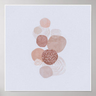 Affiche Circulaire Organique Simple Boho Dessins Boho Chic