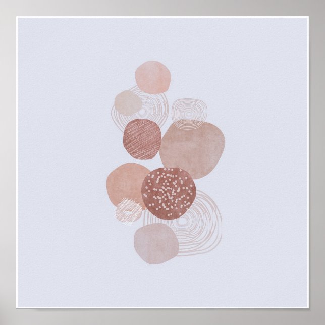 Affiche Circulaire Organique Simple Boho Dessins Boho Chic (Devant)