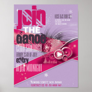 Affiche Circulaire promotionnelle Club et Danse