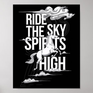 Affiche Circuler Les Esprits Ciel Hauts Équestres & Ch