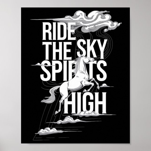 Affiche Circuler Les Esprits Ciel Hauts Équestres &amp; Ch (Devant)