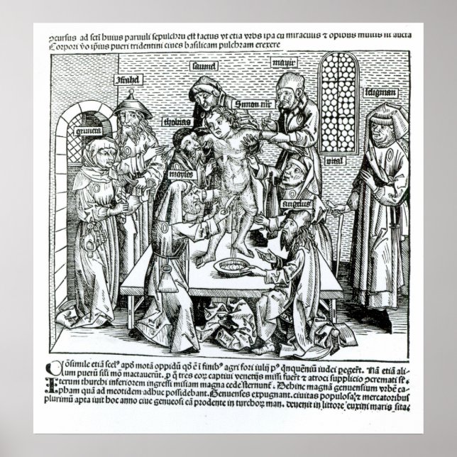 Affiche Circumcision, from 'Liber Chronicarum' (Devant)