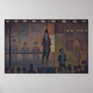 Affiche Circus Sideshow par Georges Seurat