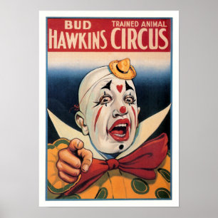Affiche Cirque de cru de Hawkins de bourgeon