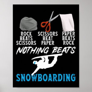 Affiche Ciseaux de papier rocheux Rien de mieux que le sno