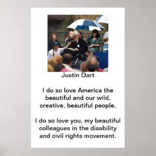 Affiche Citation 1 de dard de Justin