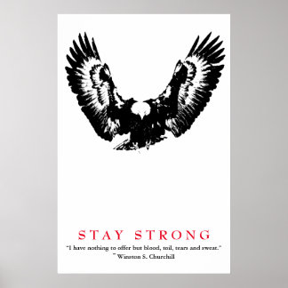 Affiche Citation 2ÈME GUERRE MONDIALE de Pop Art Eagle par