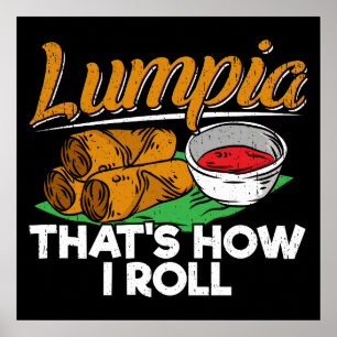 Affiche Citation alimentaire philippine Lumpia