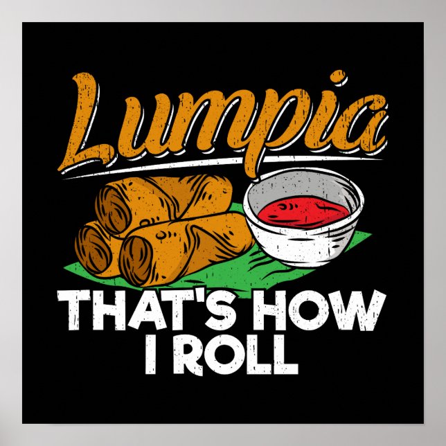 Affiche Citation alimentaire philippine Lumpia (Devant)