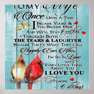 Affiche Citation Amour Pour Femme, Cadeau Amour Couple, Fe