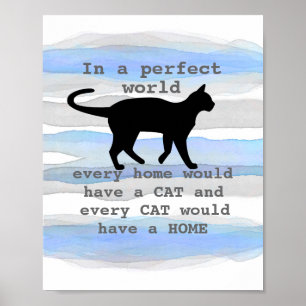 Affiche Citation amoureux des chats sur la conception des 