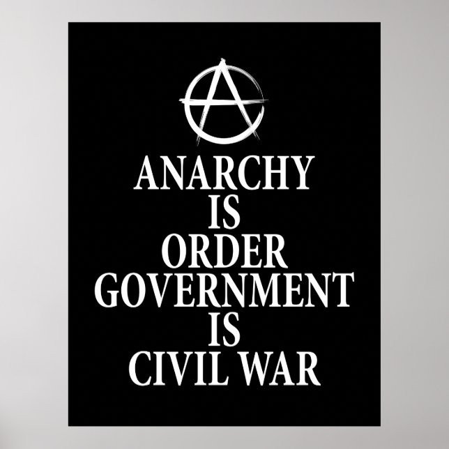 Affiche Citation anarchique (Devant)
