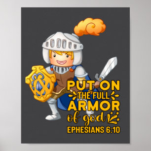 Affiche Citation Biblique Armure De Dieu Ephésiens 611 Pâq