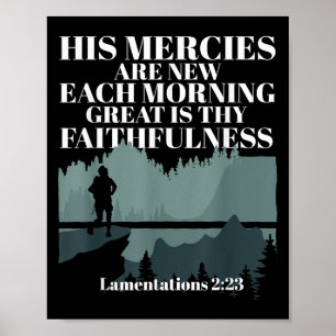 Affiche Citation Biblique Ses bontés sont nouvelles chaque