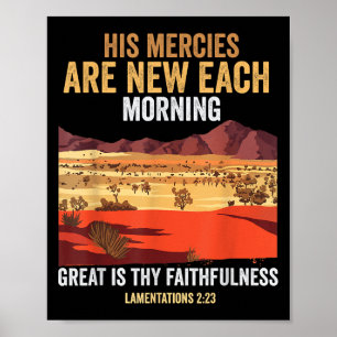 Affiche Citation Biblique Ses Grâces Sont Nouvelles Chaque