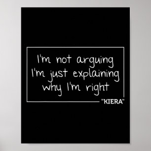 Affiche Citation Cadeau Kiera Nom Personnalisé Amusant Ann