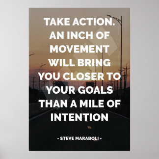 Affiche Citation célèbre motivationnelle et inspirante