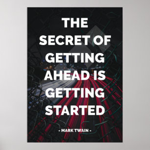Affiche Citation célèbre motivationnelle et inspirante