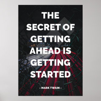 Affiche Citation célèbre motivationnelle et inspirante