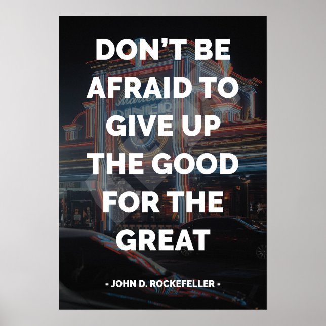 Affiche Citation célèbre motivationnelle et inspirante (Devant)