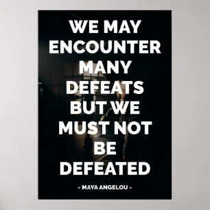 Affiche Citation célèbre motivationnelle et inspirante