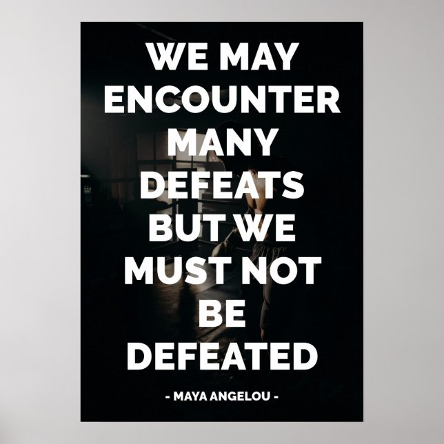 Affiche Citation célèbre motivationnelle et inspirante (Devant)