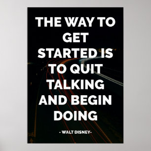 Affiche Citation célèbre motivationnelle et inspirante
