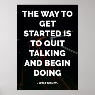 Affiche Citation célèbre motivationnelle et inspirante