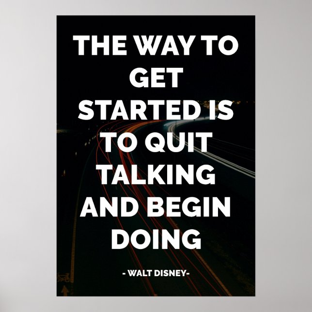 Affiche Citation célèbre motivationnelle et inspirante (Devant)