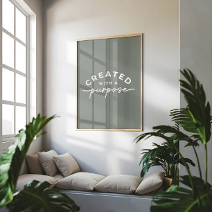 Affiche Citation chrétienne élégante sage