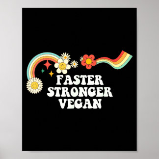 Affiche Citation cool groovy art de citation végétalien pl