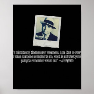 Affiche Citation d'Al Capone