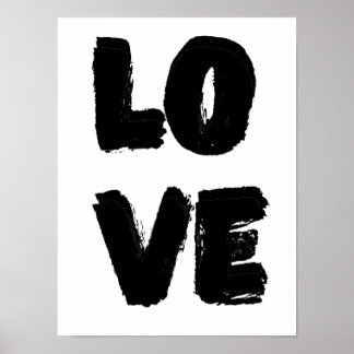 Affiche Citation d'amour Art|Peinture moderne Monochrome S