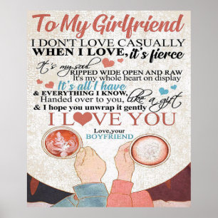Affiche Citation d'amour pour amie Don de devis amusants