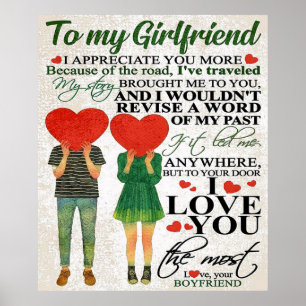 Affiche Citation d'amour pour amie Jovely Couple Cadeau