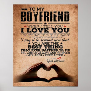 Affiche Citation D'Amour Pour Petit Ami, Mari Amour Annive