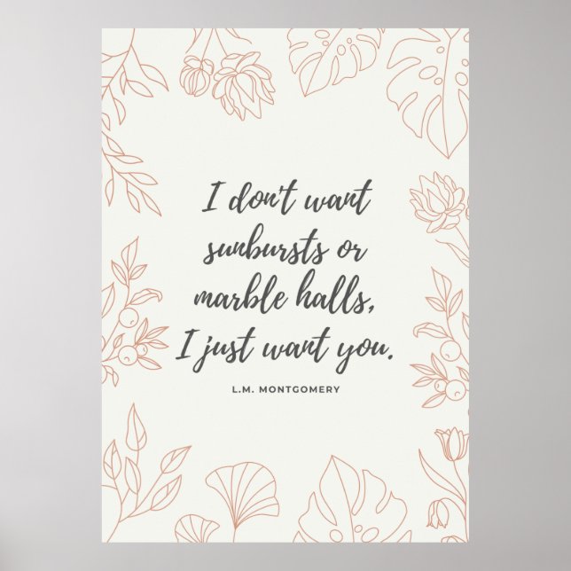 Affiche Citation d'Anne of Green Gables (Devant)