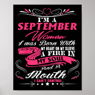 Affiche Citation d'anniversaire September Girls Fire In So
