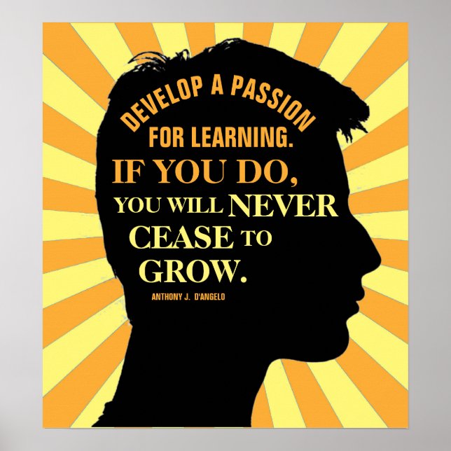 Affiche Citation d'Anthony J. D'Angelo 18"X20" (Devant)