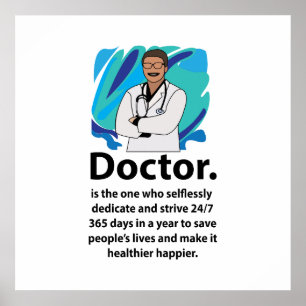 Affiche Citation d'appréciation des médecins