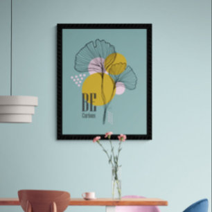 Affiche Citation d'art minimaliste moderne en ligne simple