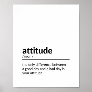 Affiche Citation d'attitude positive