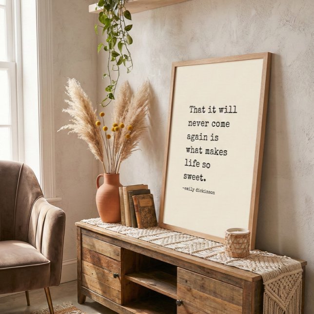 Affiche Citation d'auteur littéraire Emily Dickinson à la  (Créateur téléchargé)