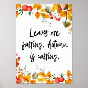 Affiche Citation d'automne