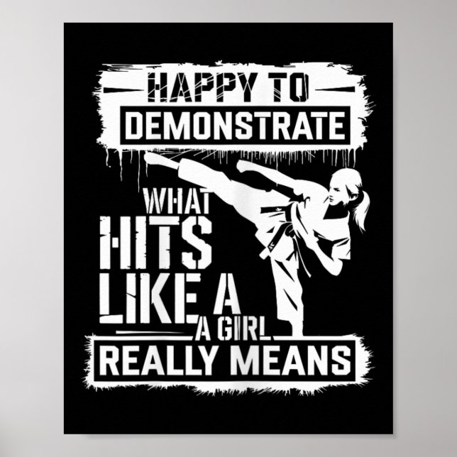 Affiche Citation d'autonomisation de l'attitude de la fill (Devant)