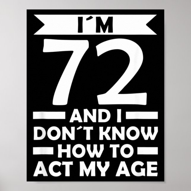 Affiche Citation de 72 ans, je ne sais pas comment agir à  (Devant)