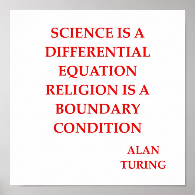 Affiche citation de alan TURING (Devant)